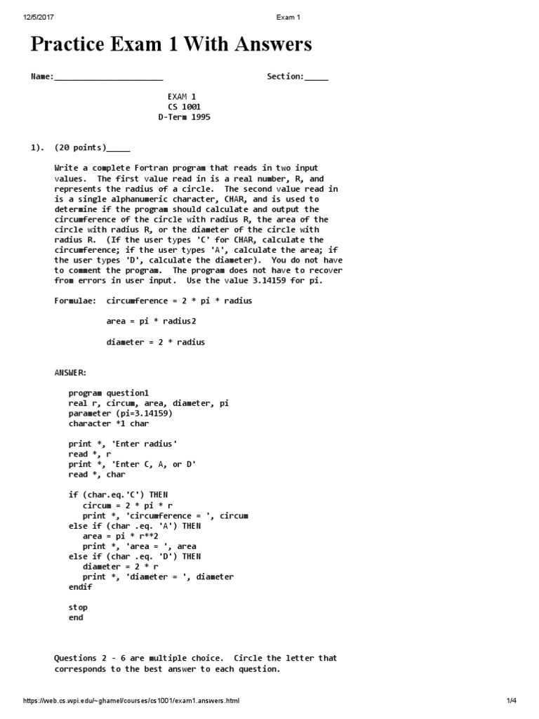 2025 practice exam 1 mcq ap computer science principles answers