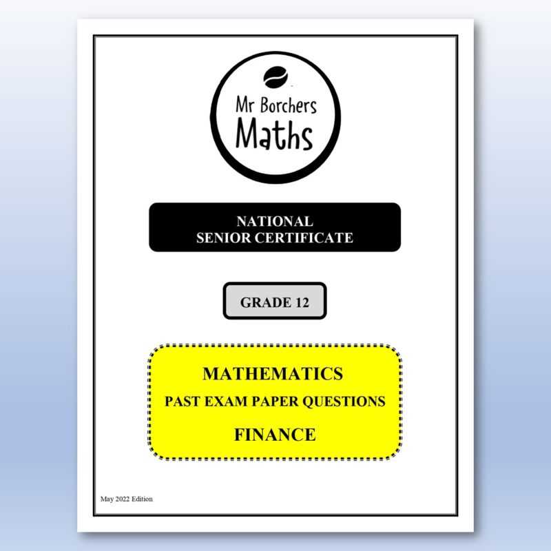 financial mathematics exam questions and answers