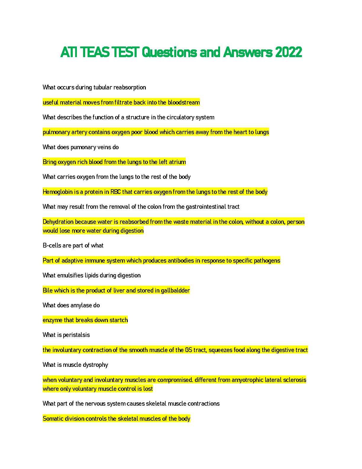 blood pathogens test answers