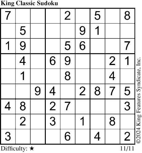 chicago tribune sudoku answer