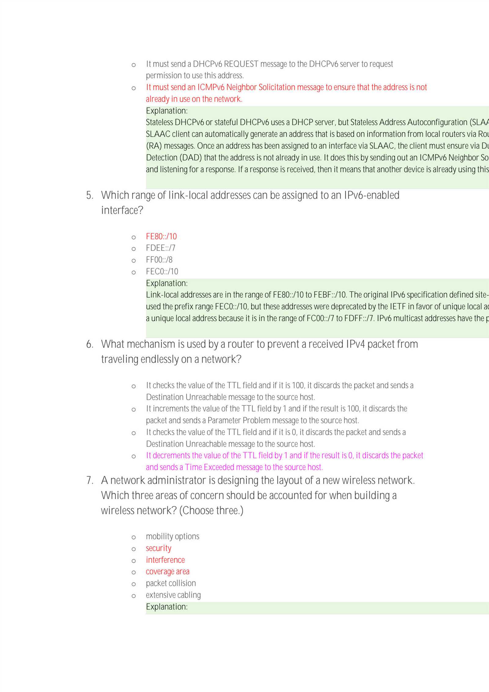 ccna final exam answers