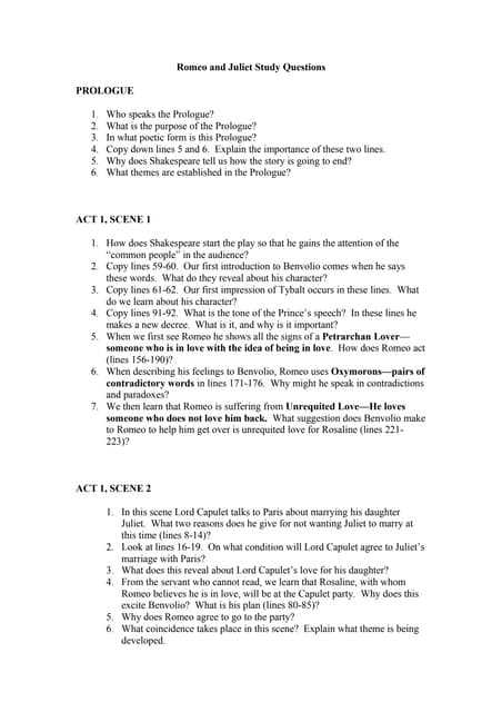 romeo and juliet act 5 scene 3 questions and answers