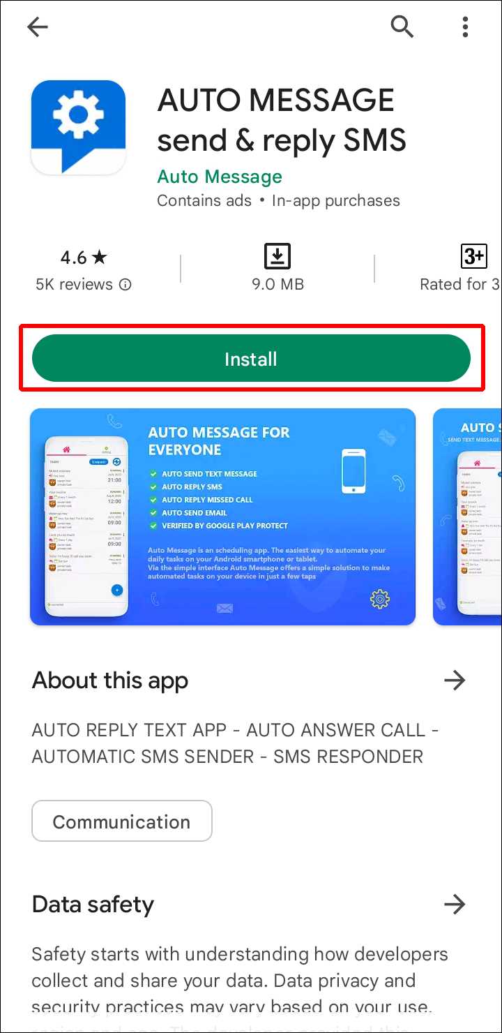 android auto answer setting