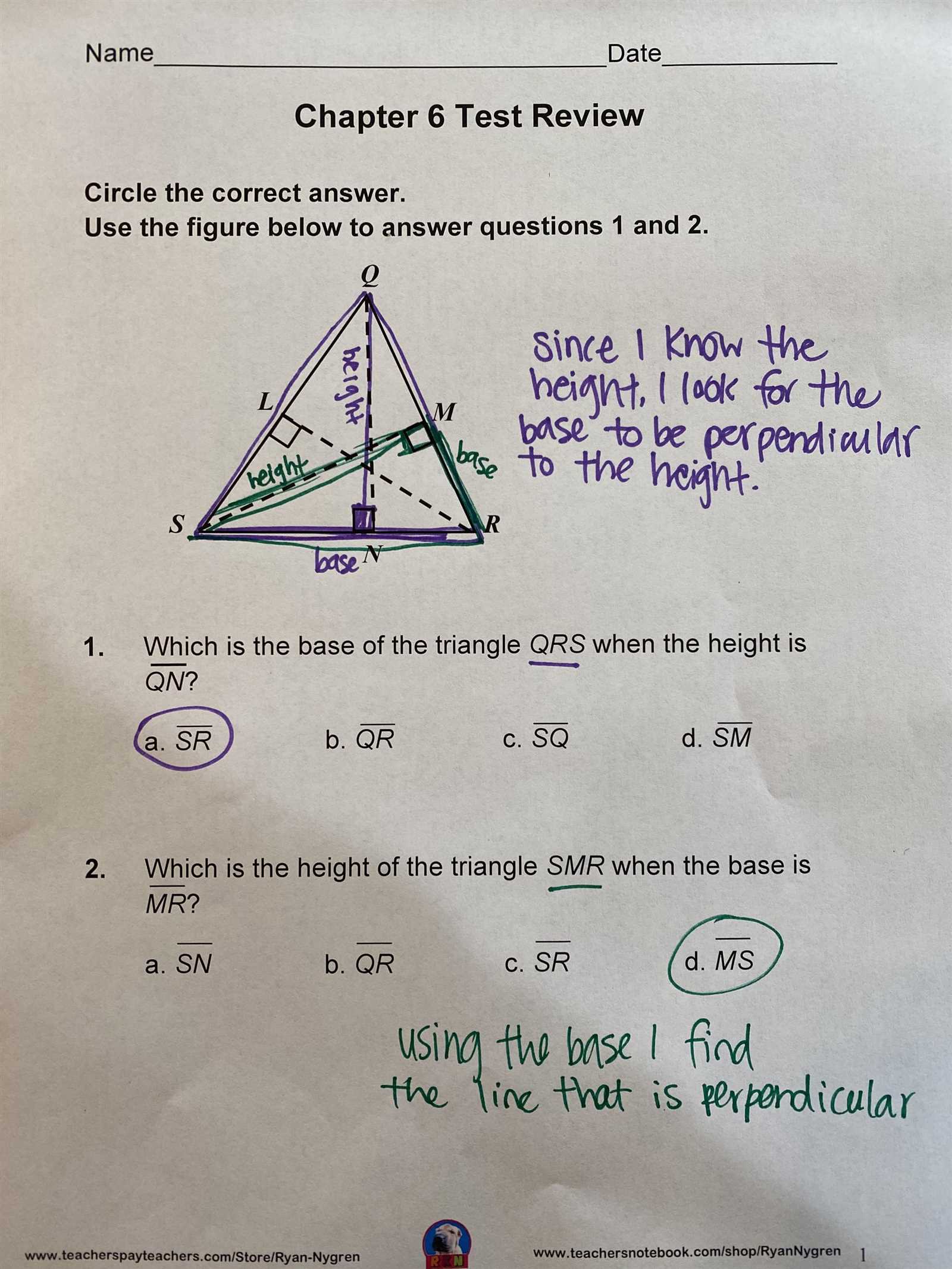 algebra 1 chapter 6 review answers