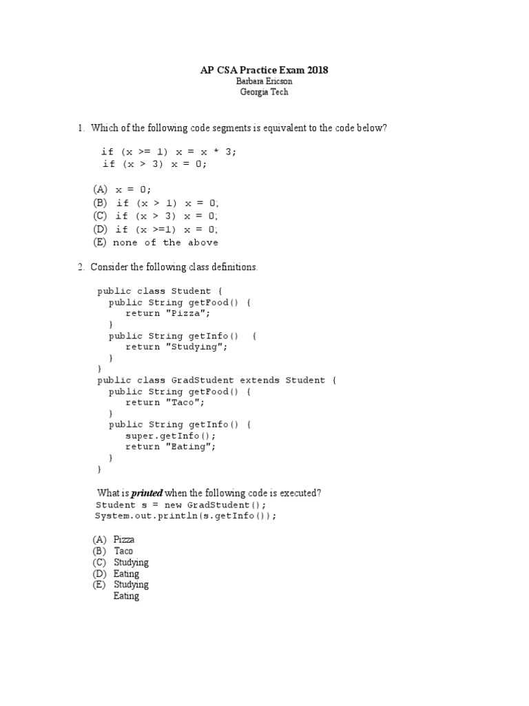 2025 practice exam 1 mcq ap computer science principles answers