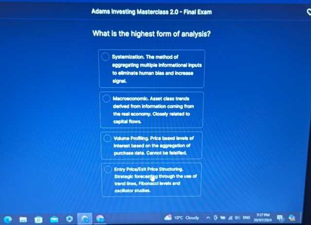 adams masterclass exam answers