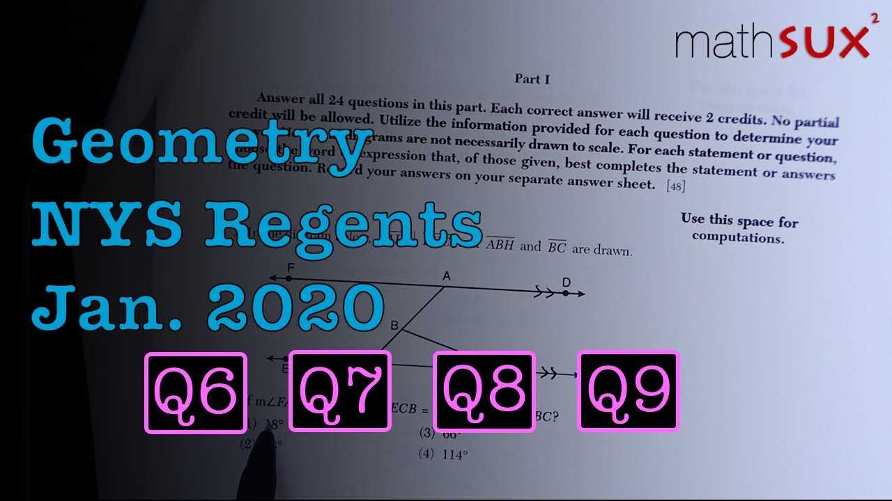 geometry regents january 2025 answers