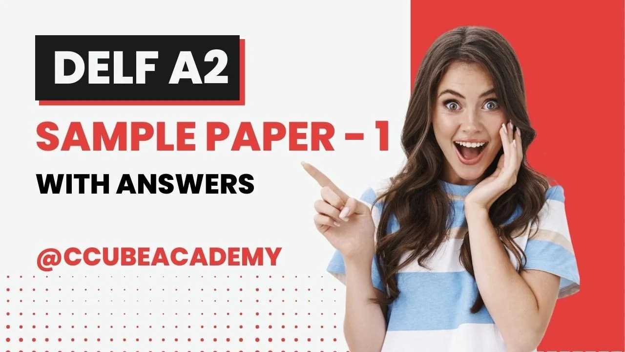 delf a1 exam sample papers with answers