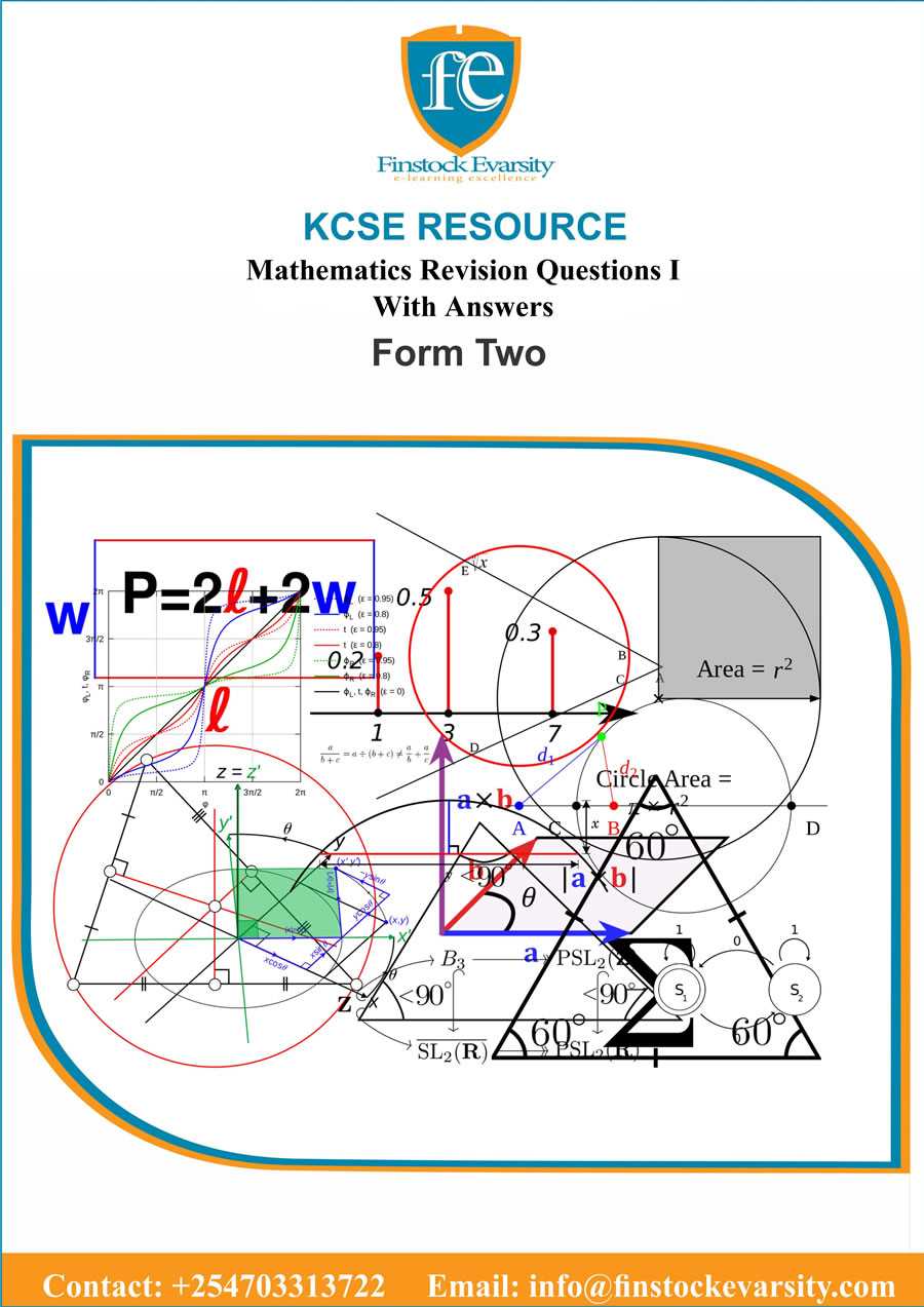 form 2 mathematics exam paper with answer