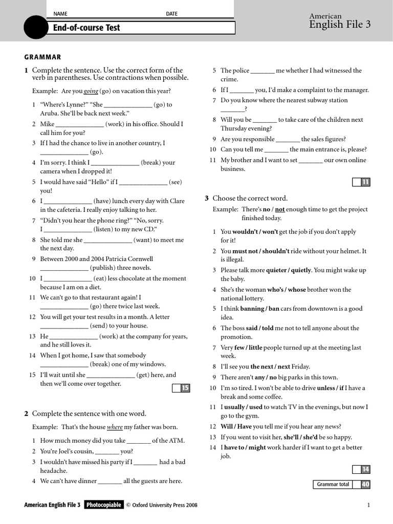 english 3a final exam answers