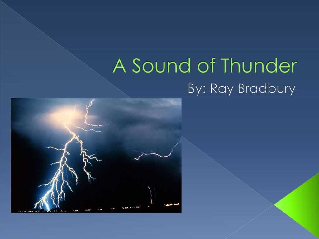 a sound of thunder by ray bradbury answer key