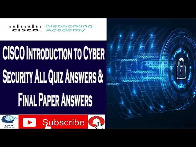 cisco cybersecurity exam answers