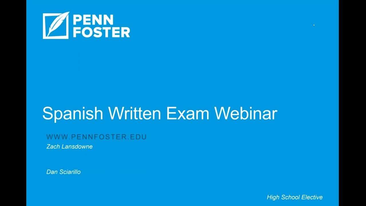 penn foster test answers