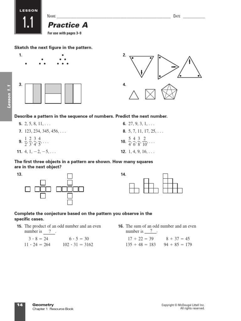 resource book for geometry answers