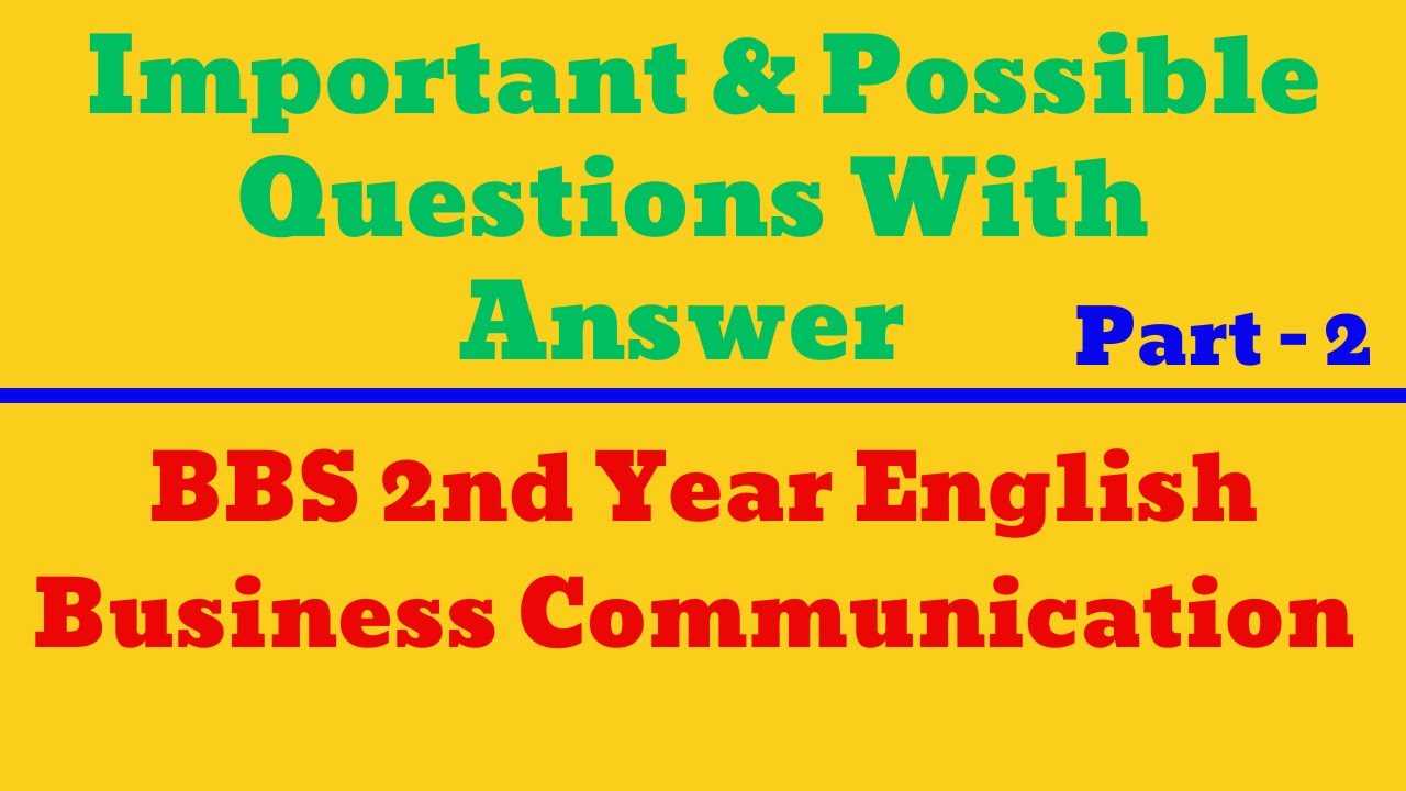 business communication exam questions and answers