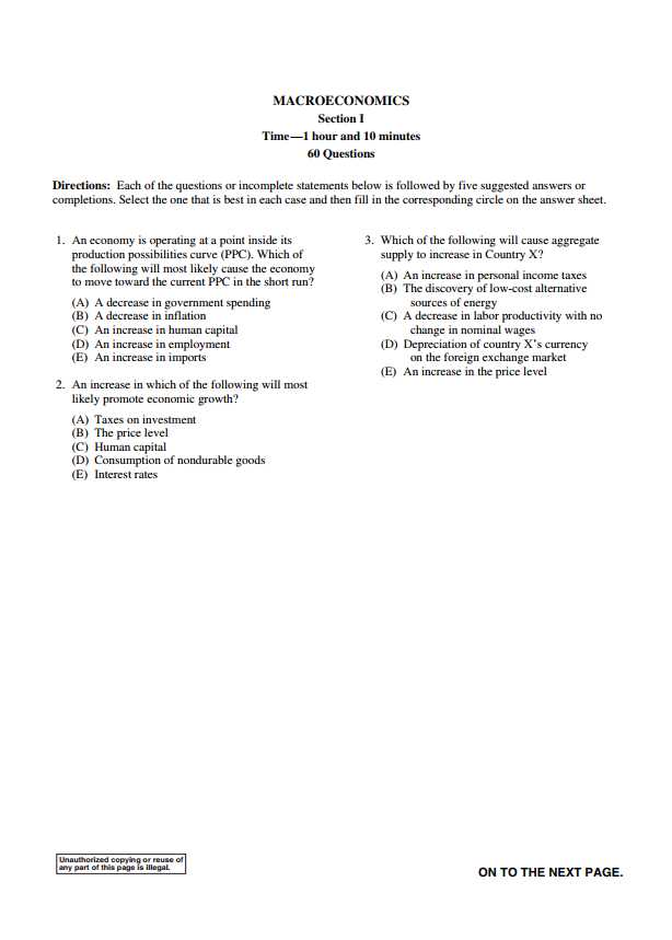 macroeconomics exam 3 answers