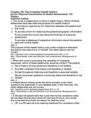 health chapter 4 review answers