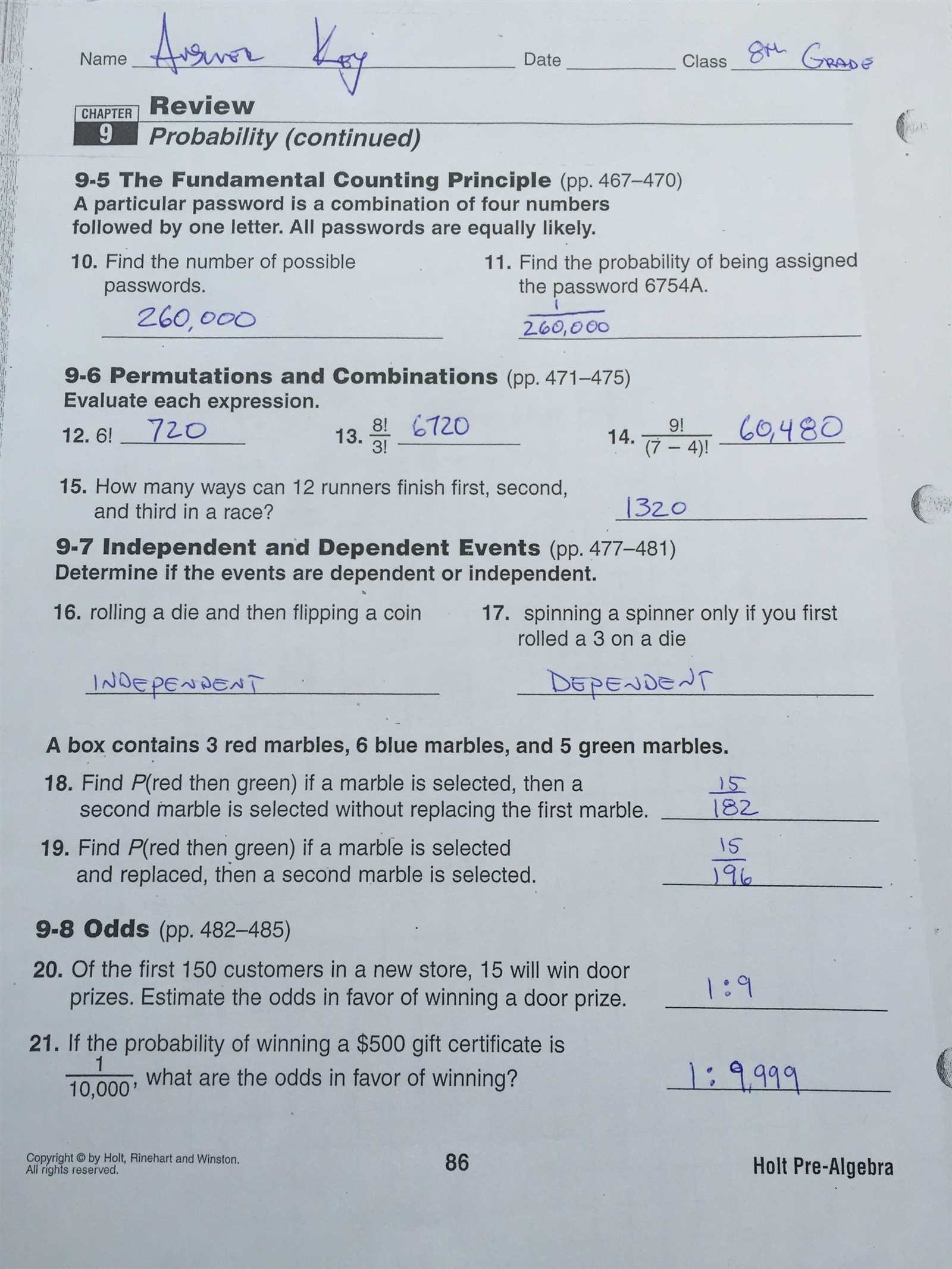 5th grade go math answers