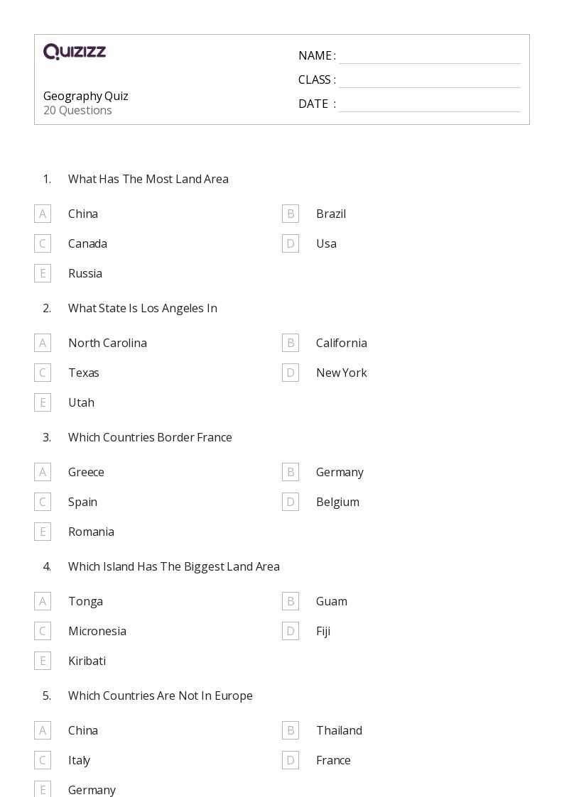 8th grade social studies benchmark test answers