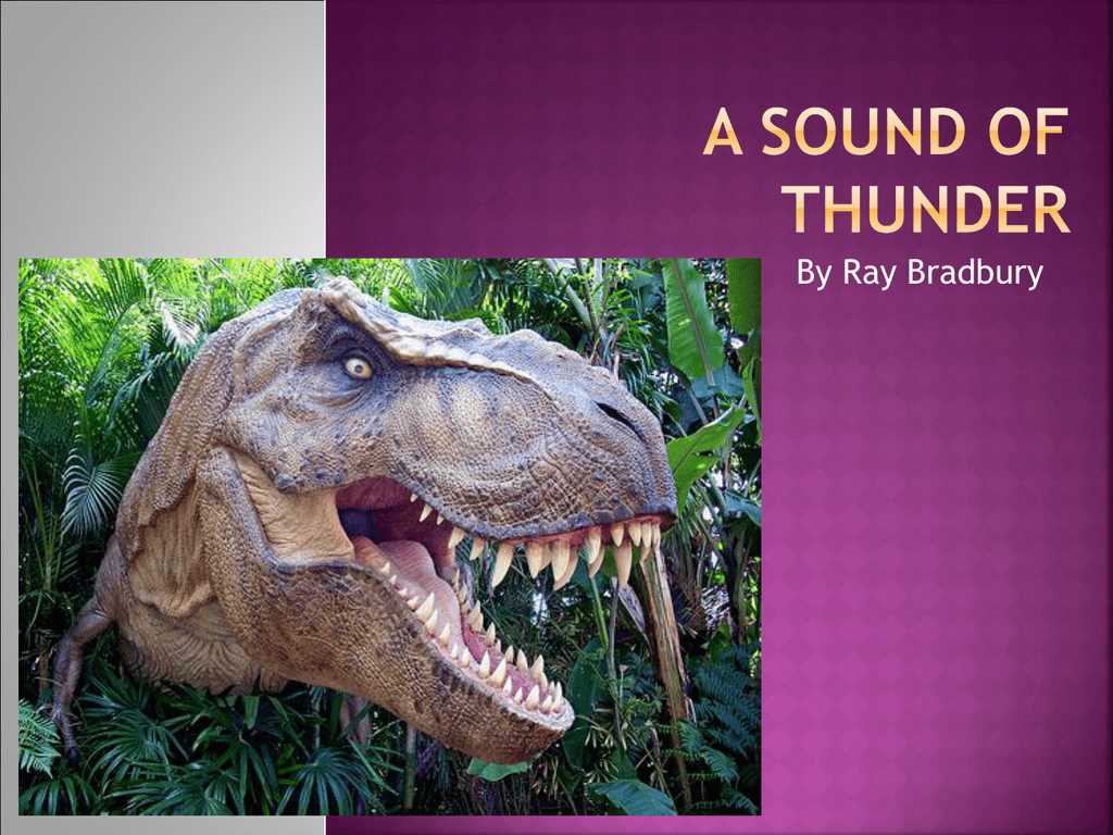 a sound of thunder by ray bradbury answer key