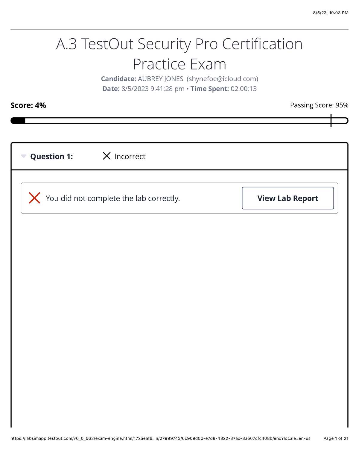 a.3 testout network pro certification practice exam answers