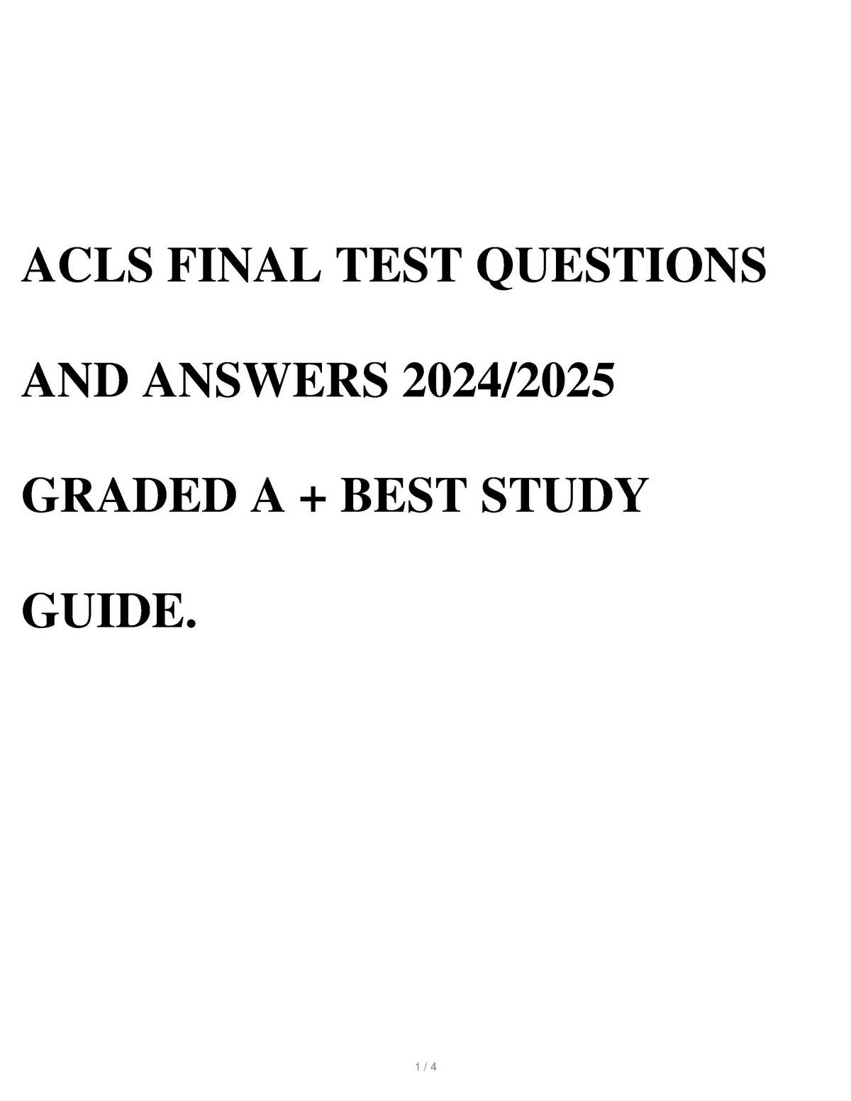 acls final exam answers 2025 american red cross