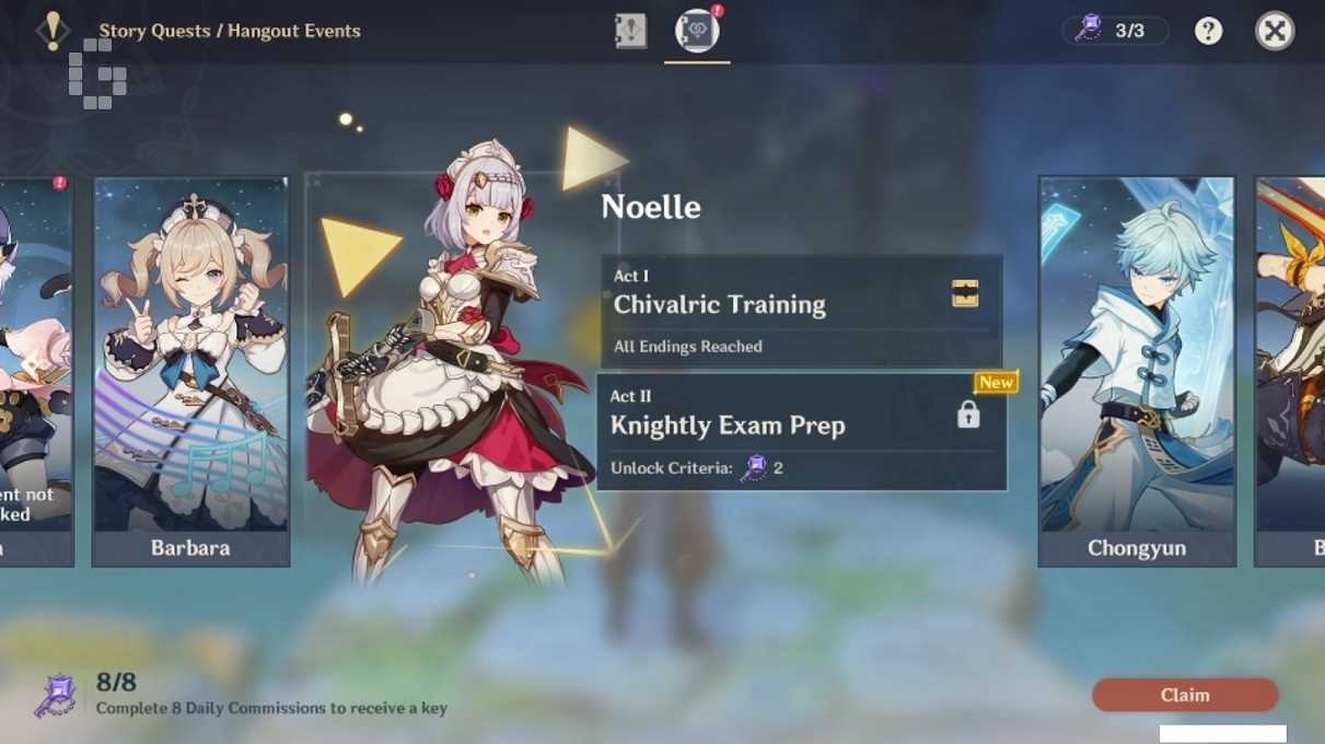 adventurer entrance exam noelle answers