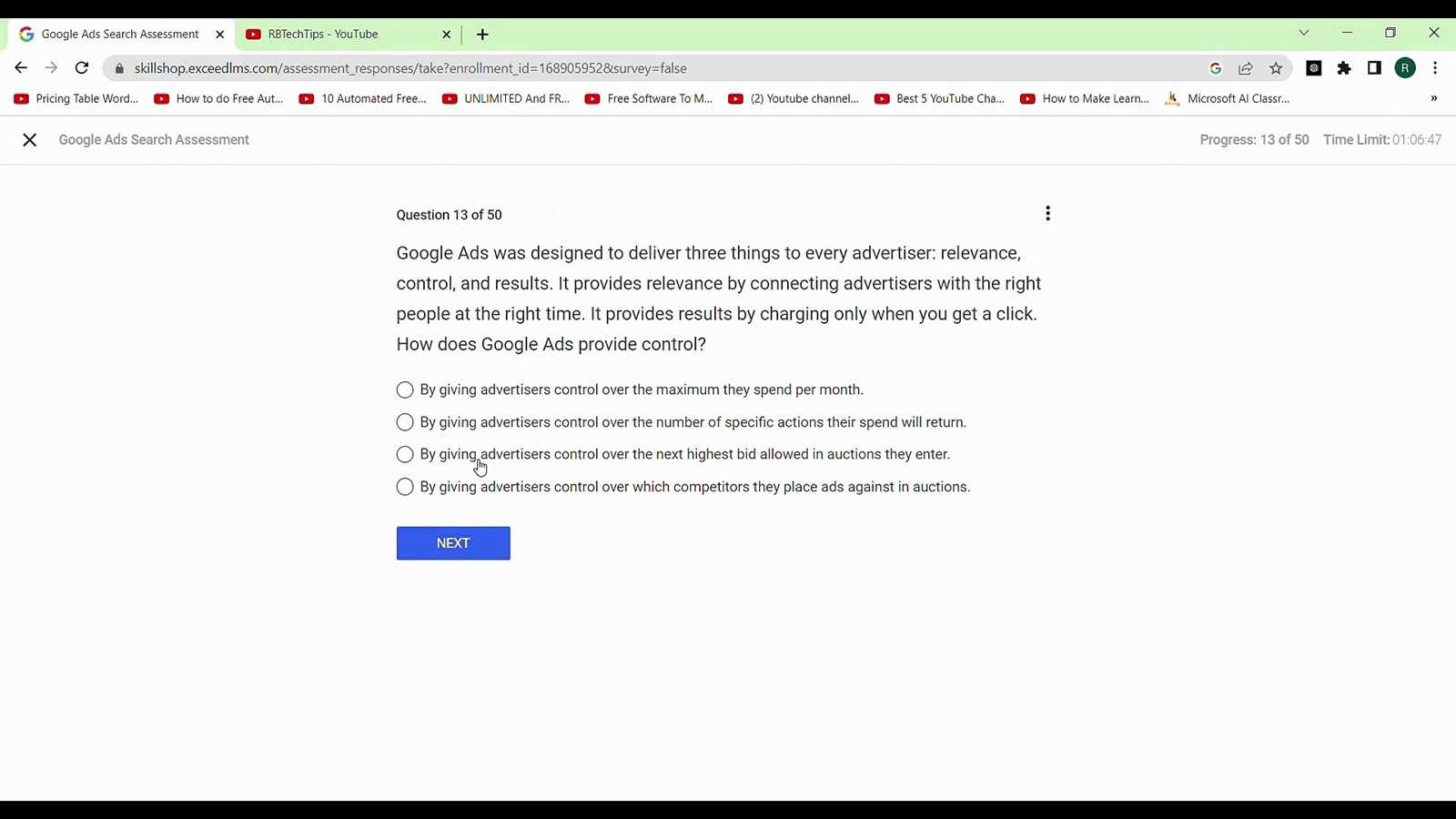 adwords advanced search exam answers