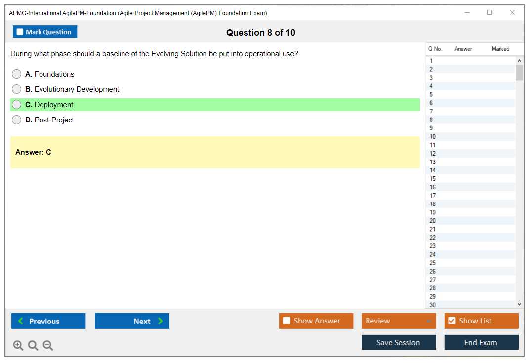 agile pm foundation exam questions and answers