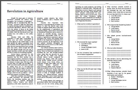 agriculture key issue 4 answers