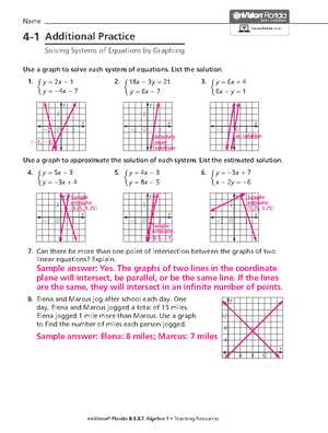 algebra 1 end of course practice answers