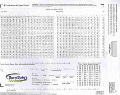 answers to servsafe exam