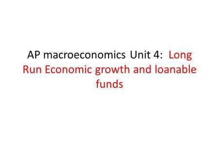 ap macroeconomics unit 4 test answers