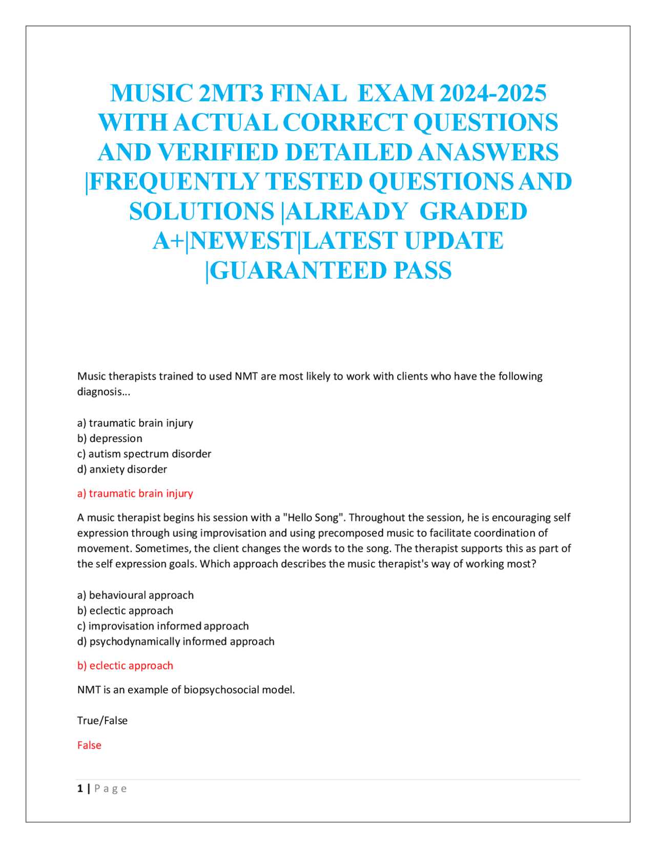 ap music theory 2025 practice exam answers