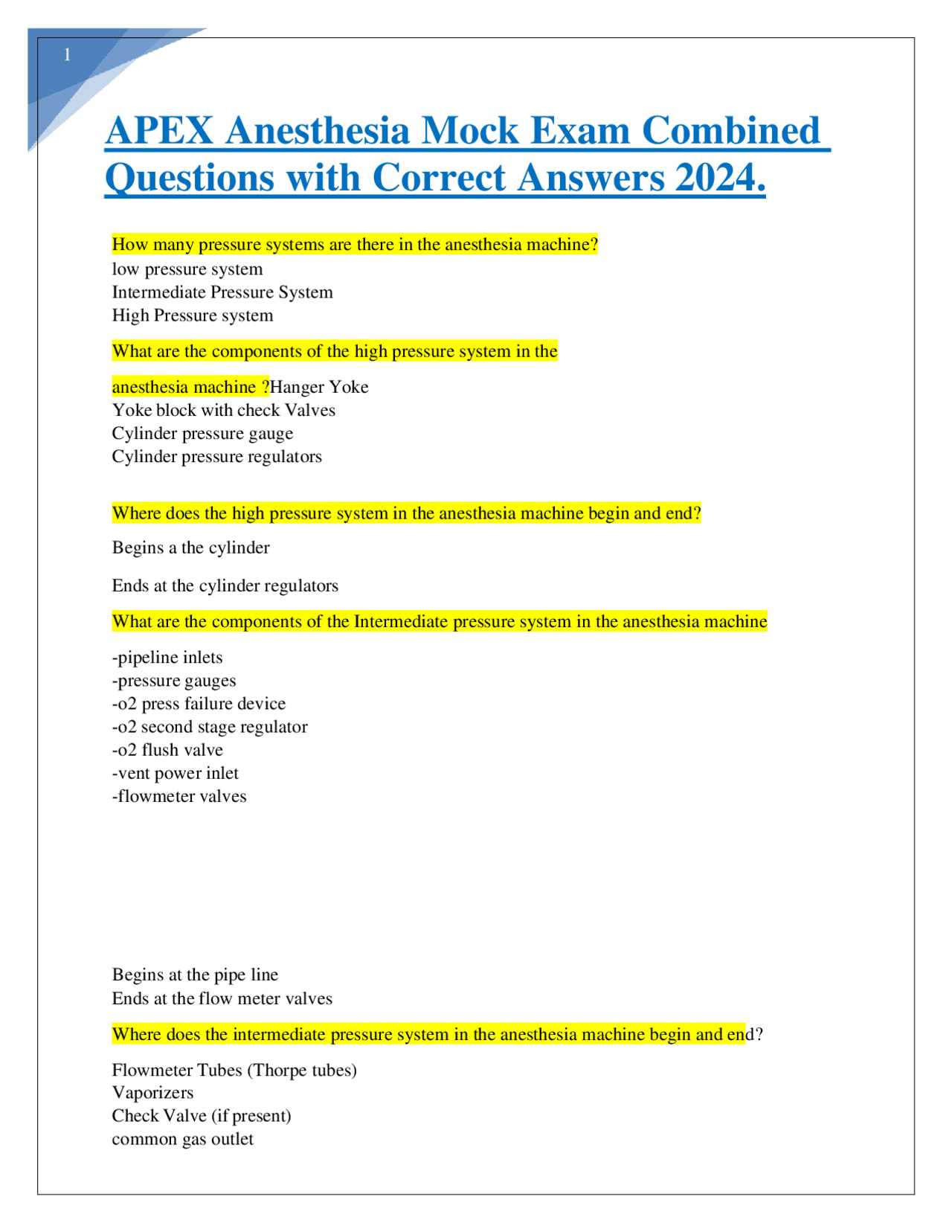 apex anesthesia password protected exams answers