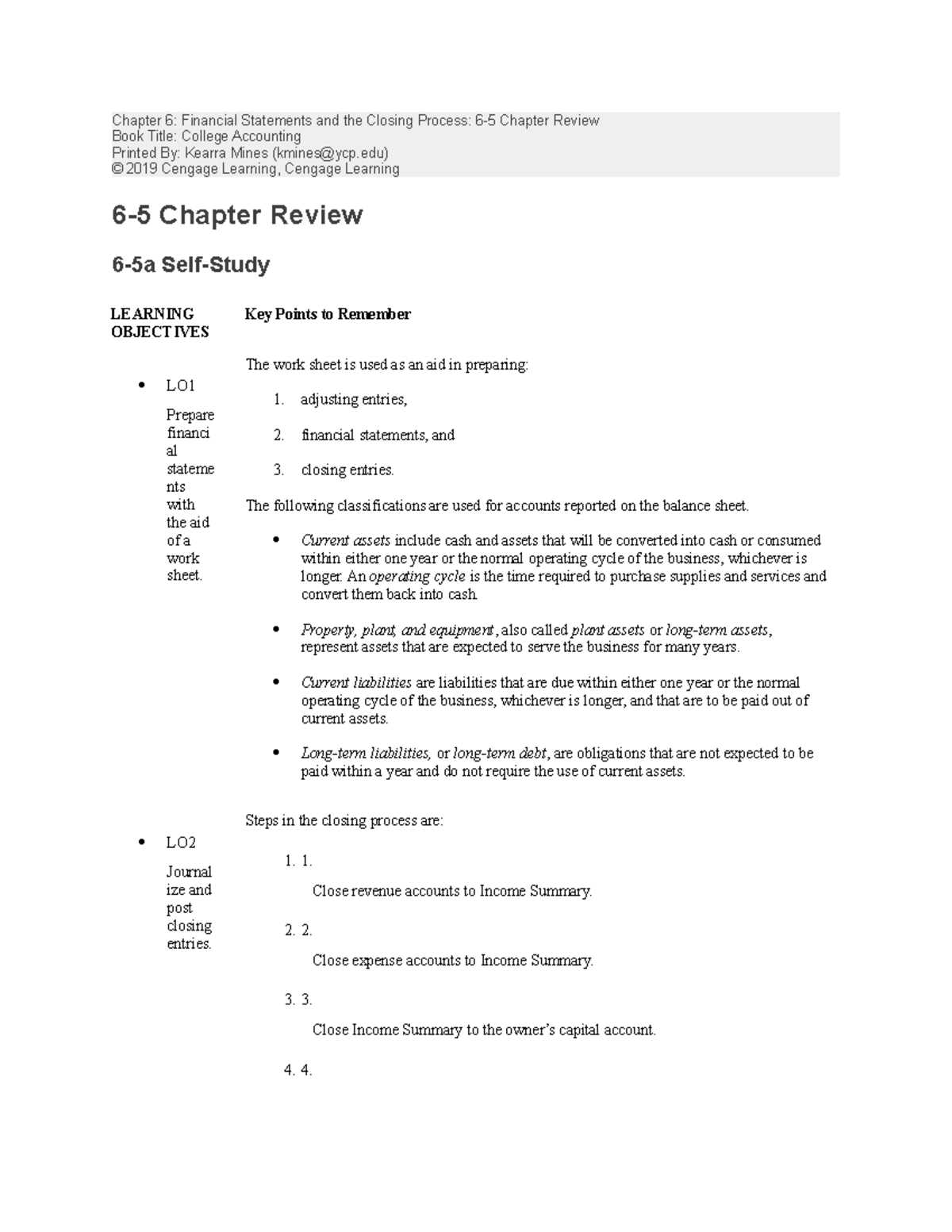 aplia chapter 6 answers