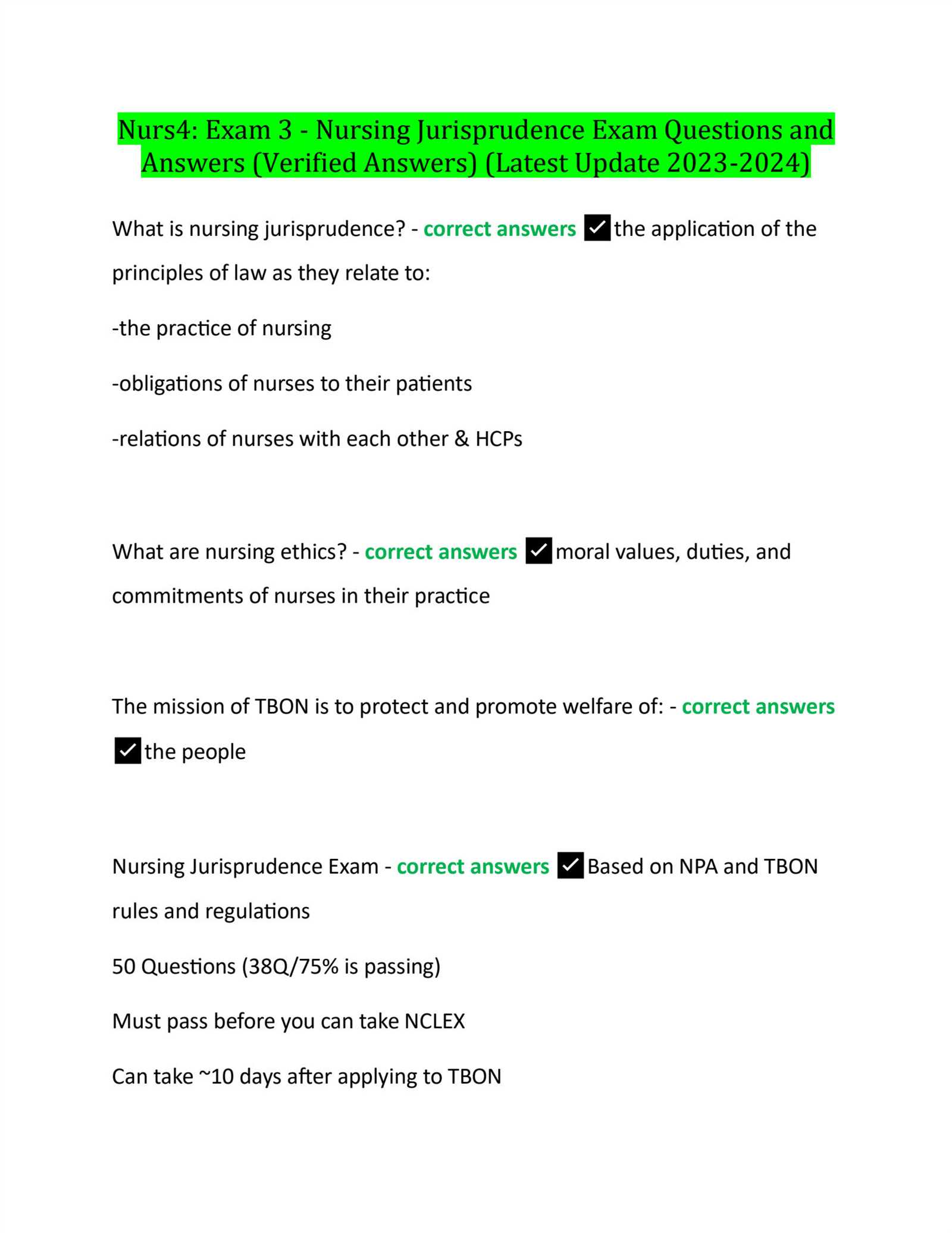 arkansas jurisprudence exam answers