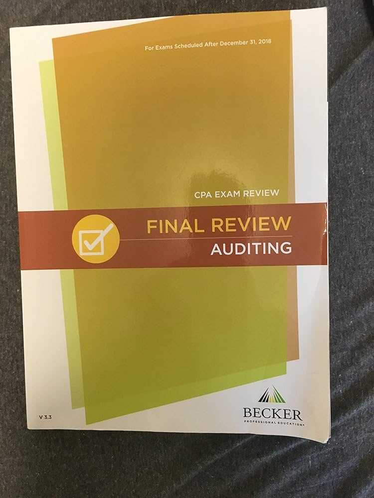 auditing final exam