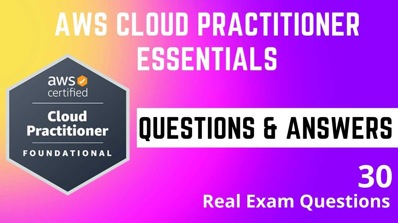 aws cloud practitioner essentials exam answers