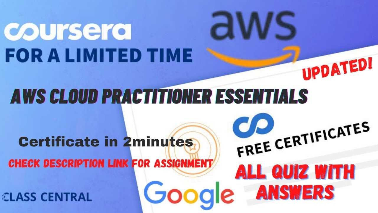 aws cloud practitioner essentials exam answers