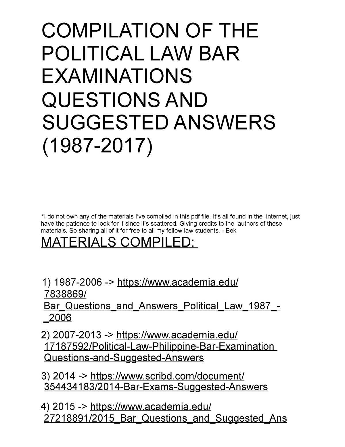 bar exam sample answers