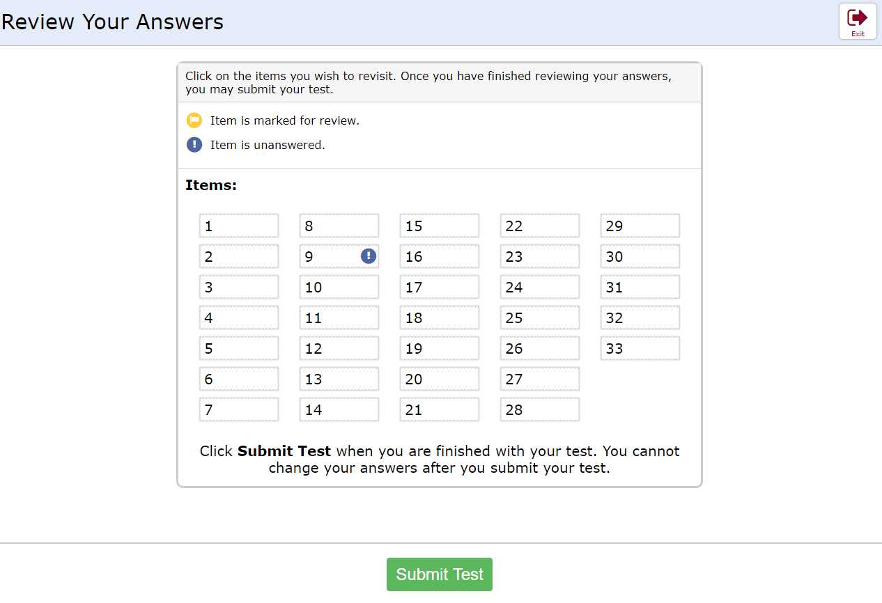 benchmark test answers math