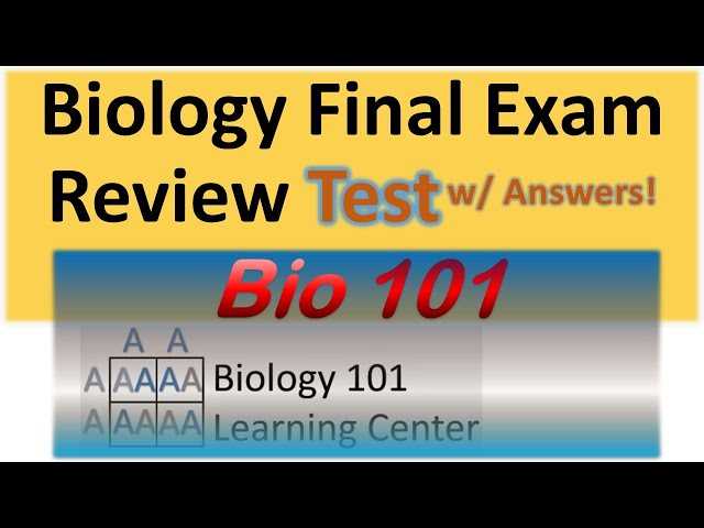 biology final exam review answer key