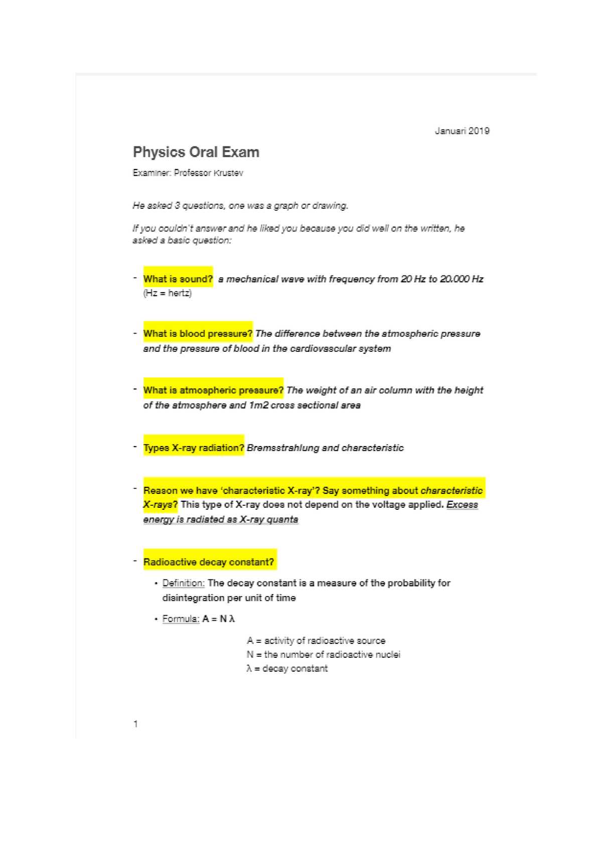 biophysics exam questions and answers