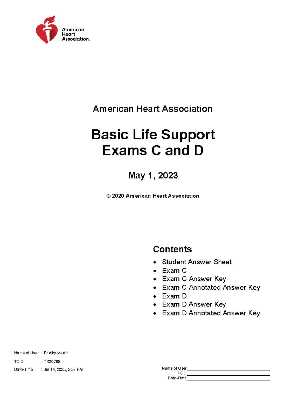 bls questions and answers 2025 american heart association