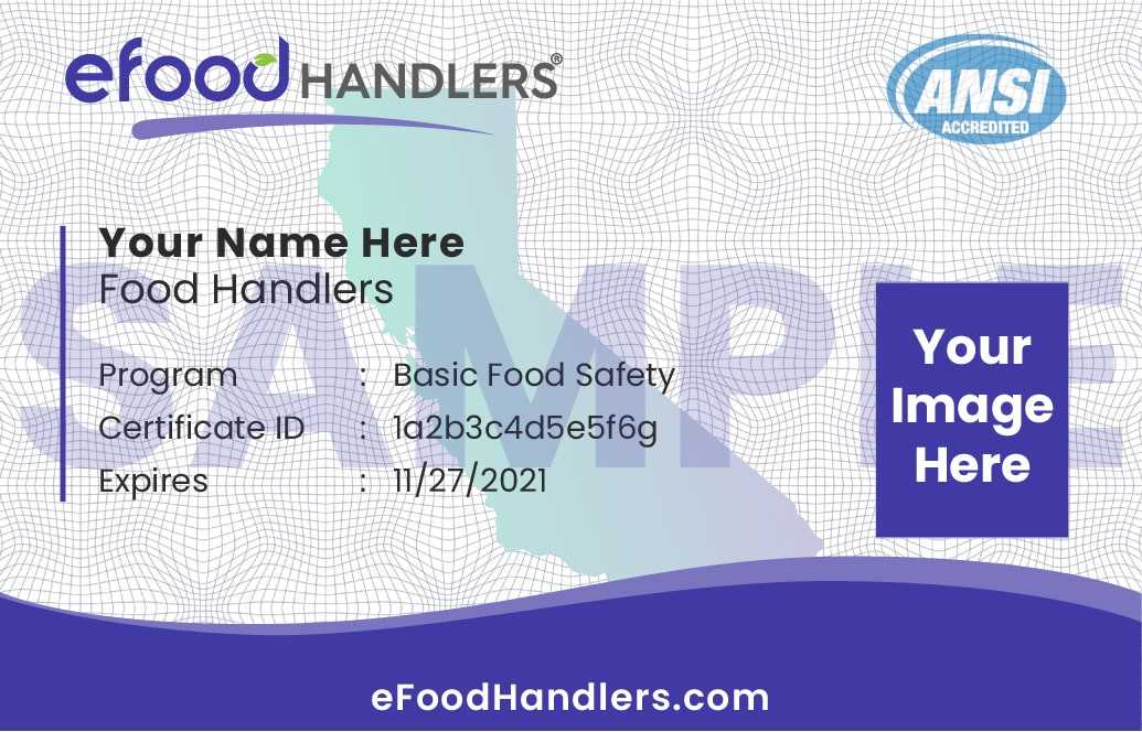 cafoodhandlers answers