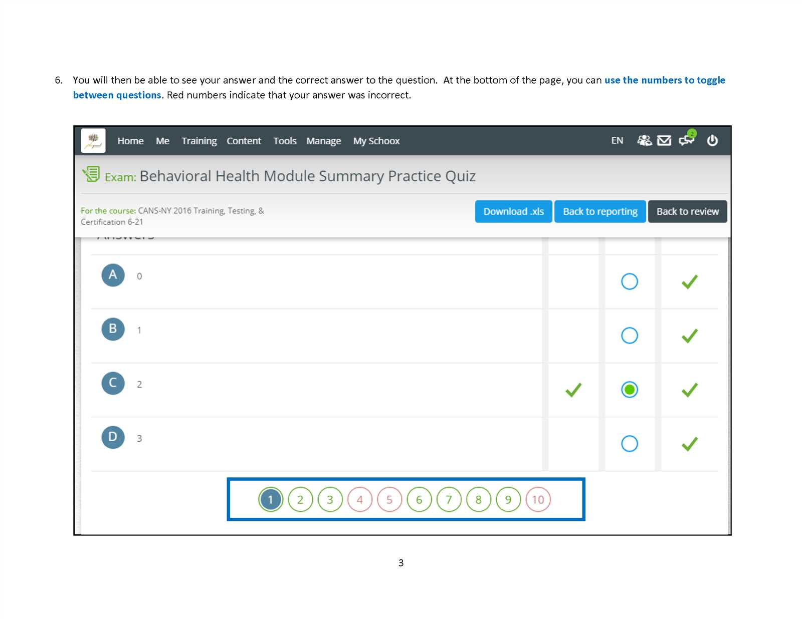 cans vignette certification exam answers