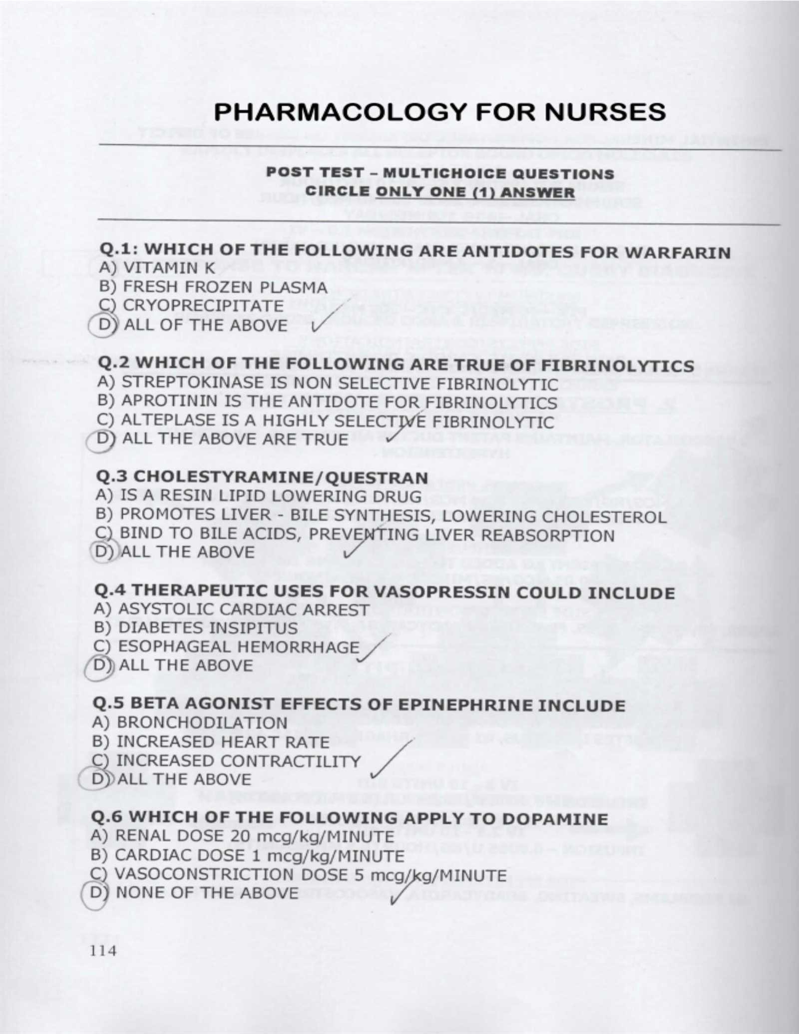 cardiovascular system exam questions and answers