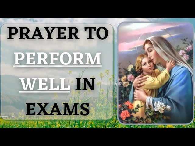 catholic prayer for exam success