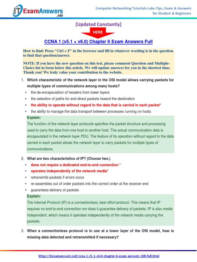 ccna chapter 1 exam